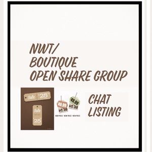 🔖NWT/BOUTIQUE CHAT LISTING🔖
